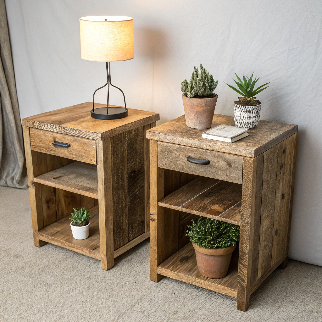 Eco‑Luxe Nightstand with Reclaimed Oak and Soft‑Close Drawer